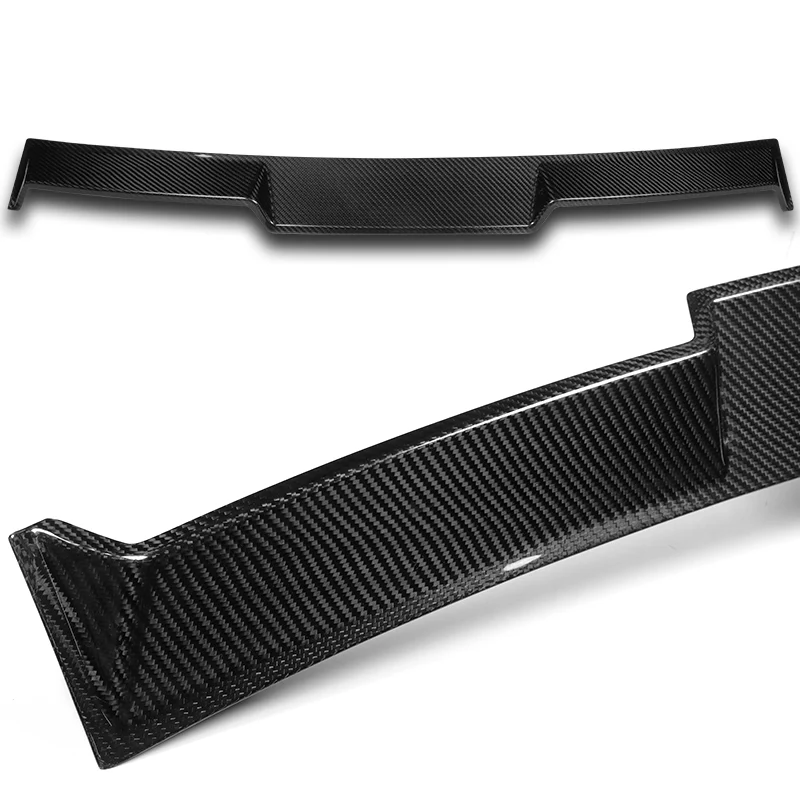V-Style Rear Window Roof Visor Wing Spoiler For 2021-2023 BMW G26 4-Series Gran Coupe -Real Carbon Fiber - Image 2