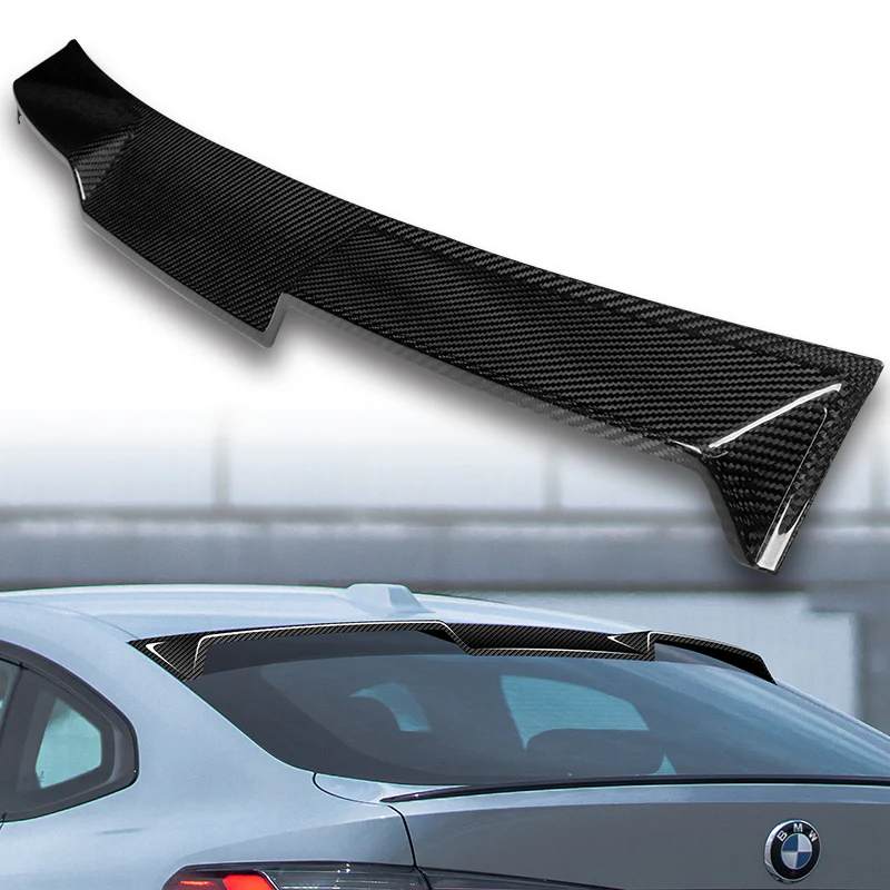 V-Style Rear Window Roof Visor Wing Spoiler For 2021-2023 BMW G26 4-Series Gran Coupe -Real Carbon Fiber - Image 5