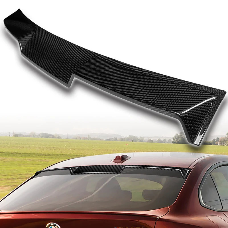V-Style Rear Window Roof Visor Wing Spoiler For 2021-2023 BMW G26 4-Series Gran Coupe -Real Carbon Fiber - Image 6