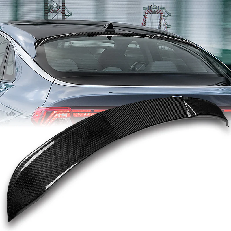 V-Style Rear Window Roof Visor Wing Spoiler For 2021 - 2024 Kia K5 Sedan -Real Carbon Fiber - Image 7