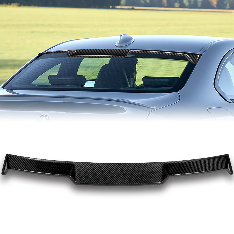 V-Style Rear Window Roof Visor Wing Spoiler For 2022-2025 BMW G42 2-Series 2-DR / Coupe -Real Carbon Fiber - Image 6