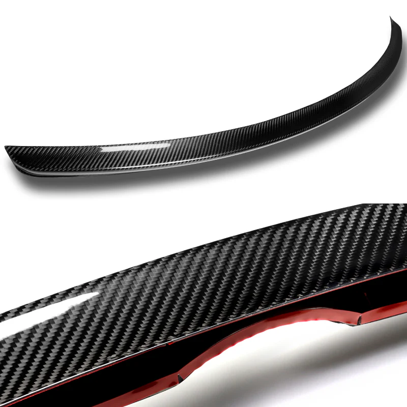 V-Style Rear Trunk Lip Duckbill Spoiler Wing For 2019-2021 Mazda 6 Axela 4-DR / Sedan -Real Carbon Fiber - Image 2