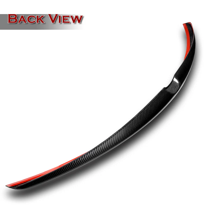 V-Style Rear Trunk Lip Duckbill Spoiler Wing For 2019-2021 Mazda 6 Axela 4-DR / Sedan -Real Carbon Fiber - Image 4