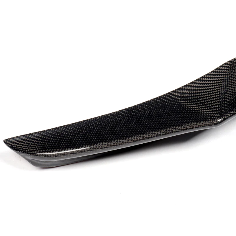V-Type Rear Trunk Lip Duckbill Spoiler Wing For 2019-2022 Mazda 3 Axela 4-DR / Sedan -Real Carbon Fiber - Image 3