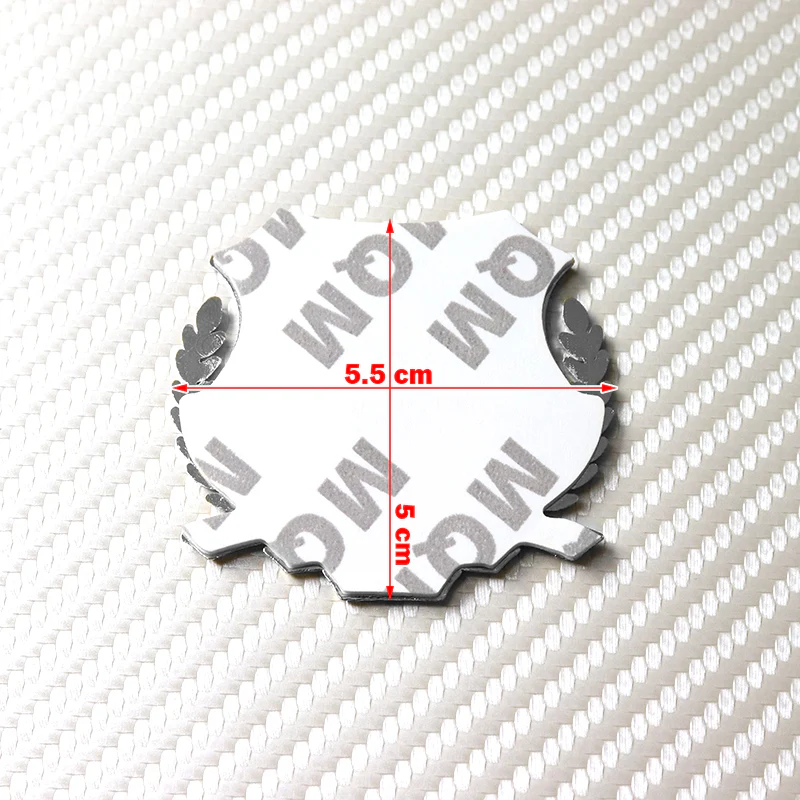 Toyota Silver 3D Metal Emblem Sticker x2 - Image 5