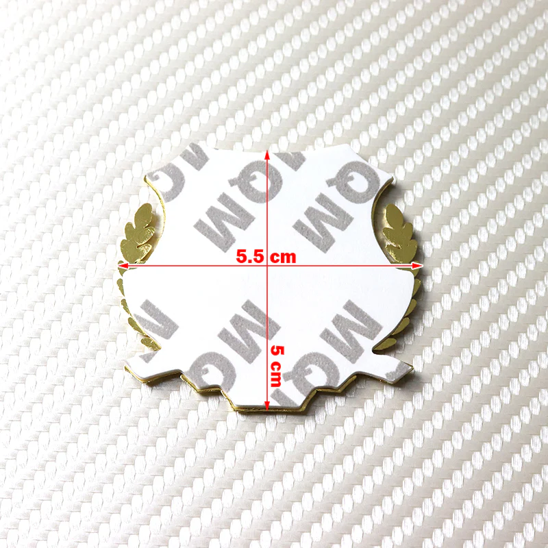 VIP MOTORS Gold 3D Metal Emblem Sticker x2 - Image 5