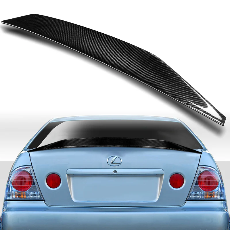 VIP-Style Rear Trunk Lip Duckbill Spoiler Wing For 2001-2005 Lexus IS300 -Real Carbon Fiber - Image 6