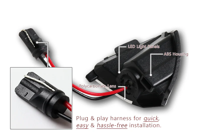 Volkswagen Golf / GTI MK5 / R32 / Jetta White LED Side Mirror Puddle Lights - Image 2