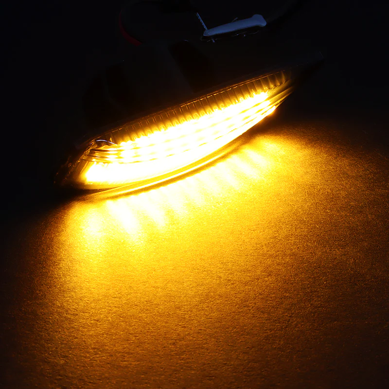 Volvo S60 S80 V70 XC70 XC90 Amber LED Turn Signal Front Side Marker Lights -Clear Lens - Image 4
