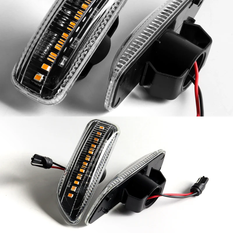 Volvo S60 S80 V70 XC70 XC90 Amber LED Turn Signal Front Side Marker Lights -Clear Lens - Image 5