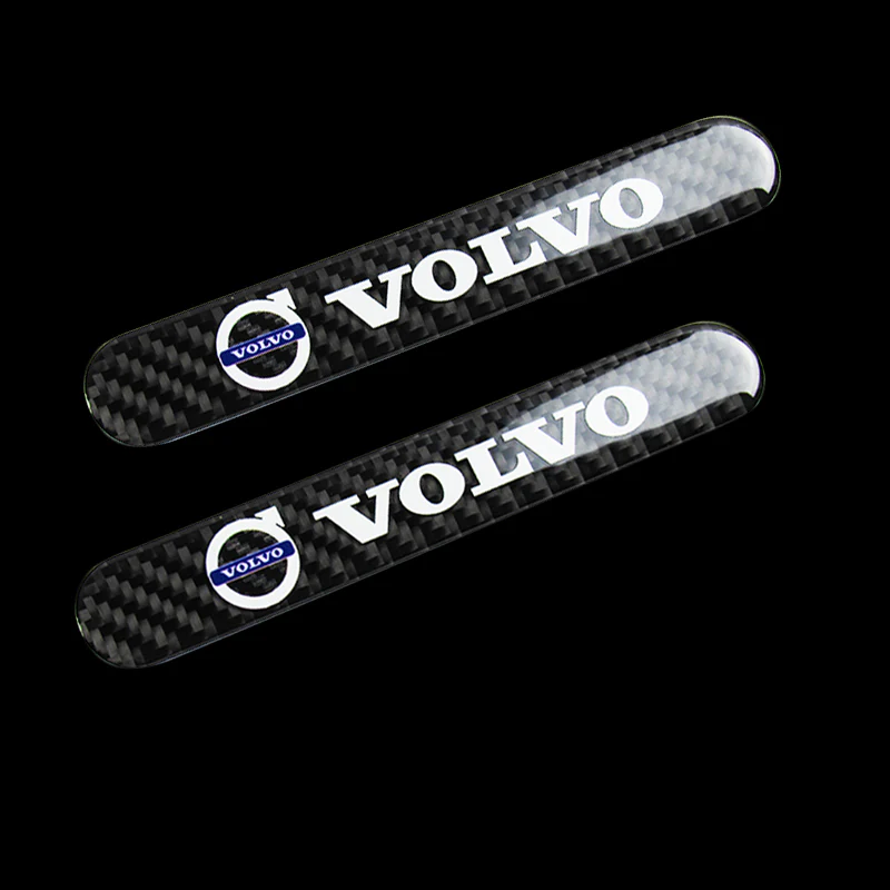 VOLVO Set LOGO Emblems with Silver Keychain Tire Valves Wheel Air Caps - US SELLER - Image 8