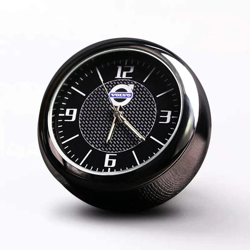 VOLVO Set of Car 15" Steering Wheel Cover Quality Leather with Exquisite Clock - Image 3