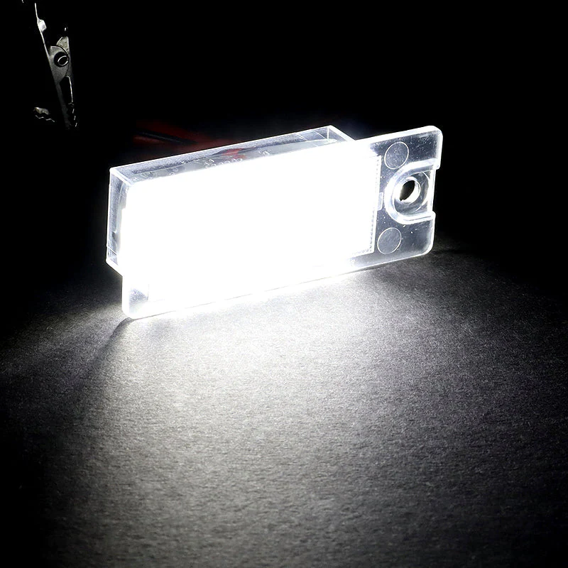 Volvo Set of S60 S80 XC70 XC90 V70 Xenon White SMD LED 6000K License Plate Lights with Fenders Bumper Badge Scratch Guards - Image 3