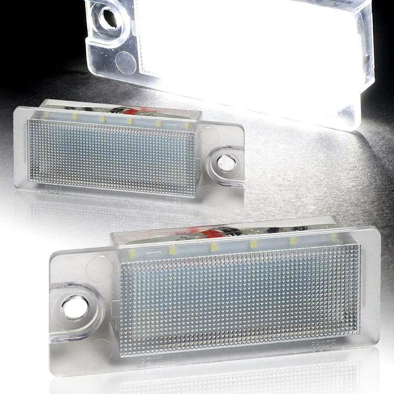 Volvo Set of S60 S80 XC70 XC90 V70 Xenon White SMD LED 6000K License Plate Lights with Fenders Bumper Badge Scratch Guards - Image 6
