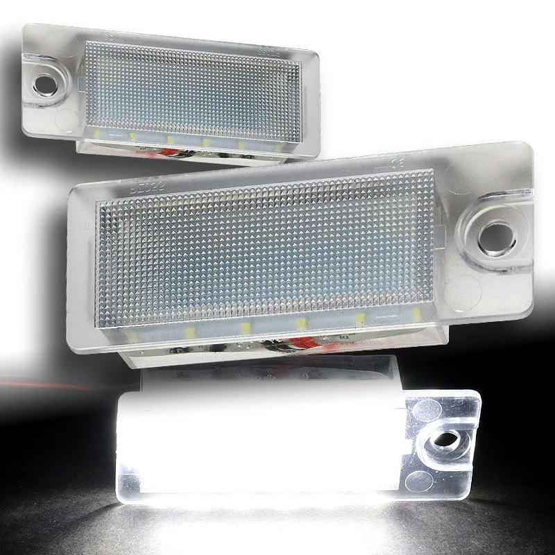 Volvo Set of S60 S80 XC70 XC90 V70 Xenon White SMD LED 6000K License Plate Lights with Fenders Bumper Badge Scratch Guards - Image 8