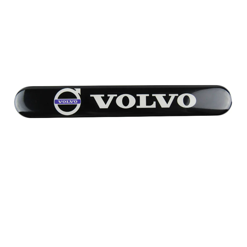 Volvo VOLVO Black Car Door Rear Trunk Side Fenders Bumper Badge Scratch Guard Sticker New 2pcs - Image 5