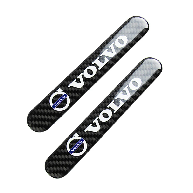 Volvo VOLVO Carbon Fiber Car Door Rear Trunk Side Fenders Bumper Badge Scratch Guard Sticker New 4pcs - Image 7