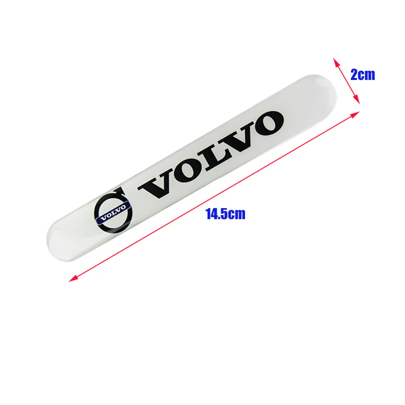 Volvo VOLVO White Car Door Rear Trunk Side Fenders Bumper Badge Scratch Guard Sticker New 4pcs - Image 2