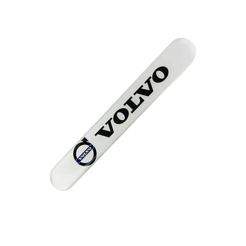 Volvo VOLVO White Car Door Rear Trunk Side Fenders Bumper Badge Scratch Guard Sticker New 4pcs - Image 3