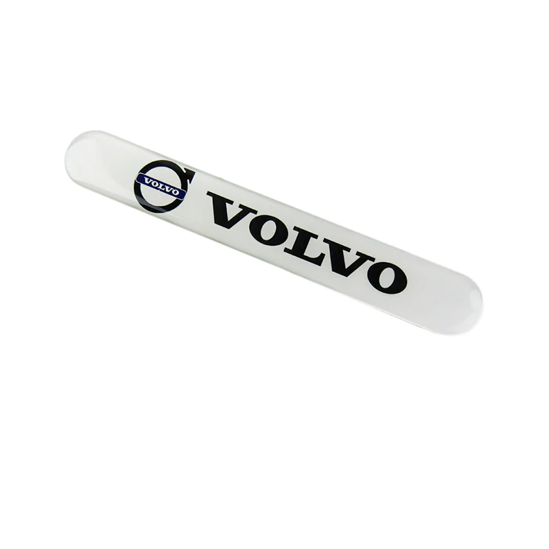 Volvo VOLVO White Car Door Rear Trunk Side Fenders Bumper Badge Scratch Guard Sticker New 4pcs - Image 5