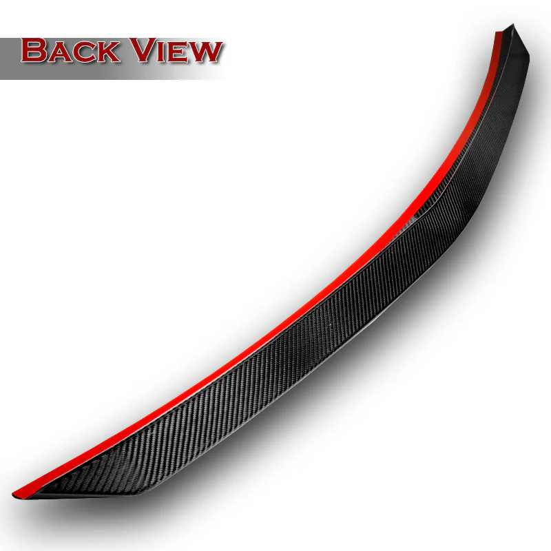 VT-Style Rear Trunk Lip Duckbill Spoiler Wing For 2010-2016 Mercedes-Benz E350 E400 E500 E63 W212 -Real Carbon Fiber - Image 4