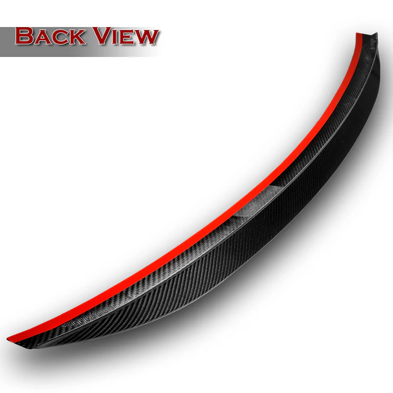 VT-Style Rear Trunk Lip Duckbill Spoiler Wing For 2018-2023 Kia Stinger -Real Carbon Fiber - Image 4