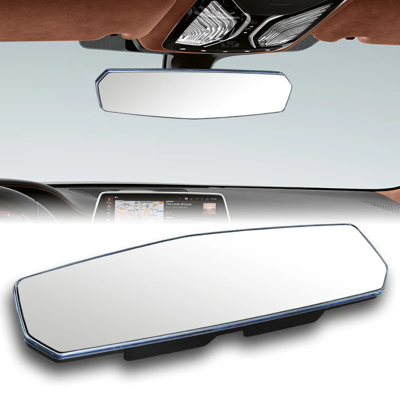 W-Power 300mm Wide Universal Interior Clip On Largest Visibility Panoramic Rear View Mirror -Clear Tint Flat - Image 5