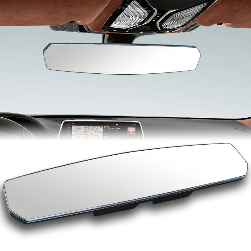 W-Power 400mm Wide Universal Interior Clip On Largest Visibility Panoramic Rear View Mirror -Clear Tint Flat - Image 6