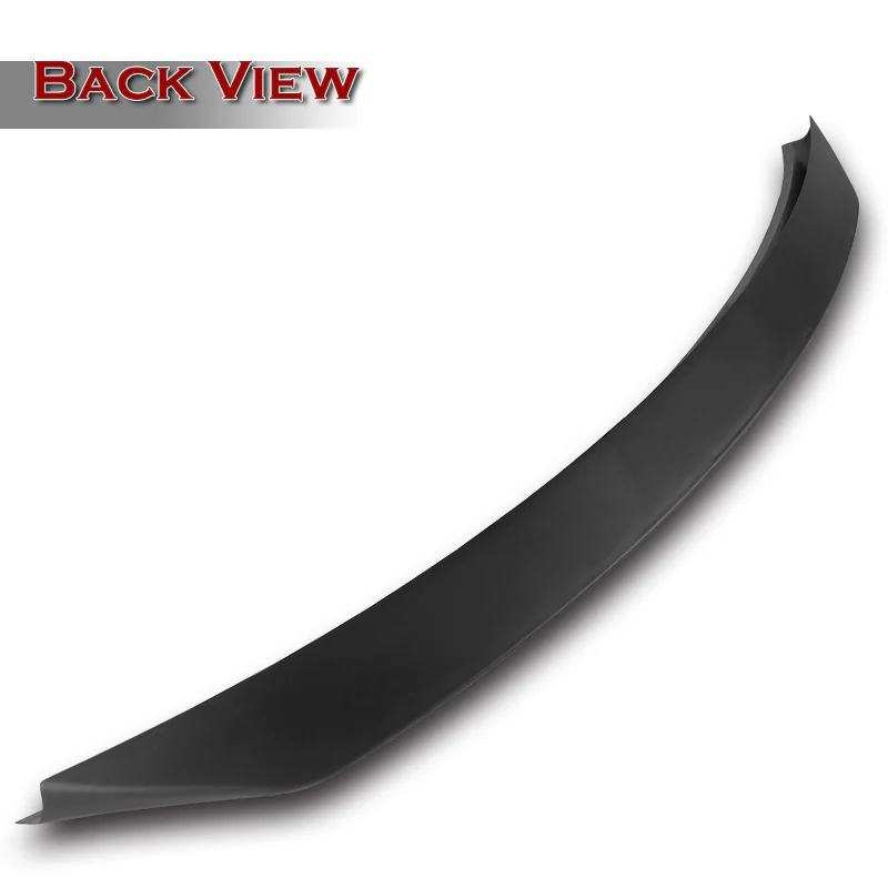 W-Power ABS AR-Style Rear Trunk Lip Duckbill Spoiler Wing For 2006-2011 Honda Civic Sedan 4DR -Unpainted Matte Black - Image 2