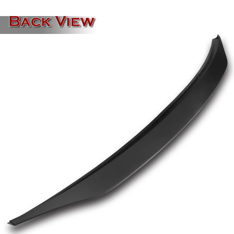 W-Power ABS STP-Style Rear Trunk Lip Spoiler Wing For 2006-2013 Lexus IS250 IS350 ISF -Unpainted Matte Black - Image 3