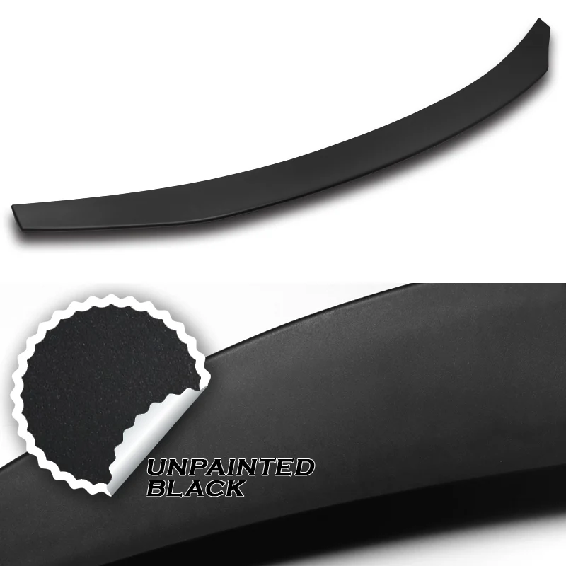 W-Power ABS STP-Style Rear Trunk Lip Spoiler Wing For 2006-2013 Lexus IS250 IS350 ISF -Unpainted Matte Black - Image 4