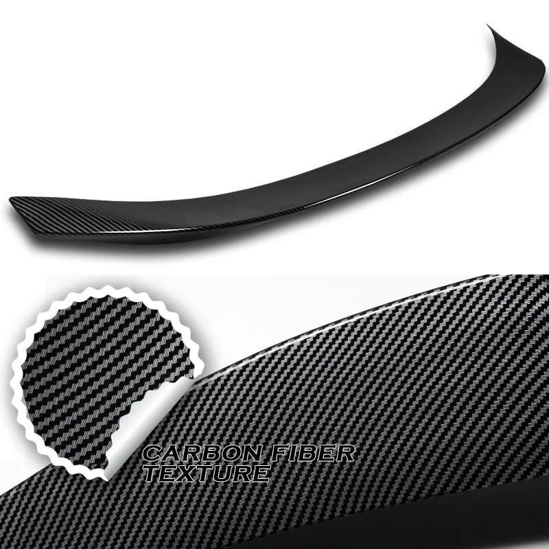 W-Power ABS AR-Style Rear Trunk Lip Spoiler Wing For 2014-2020 Lexus IS-Series Sedan 4DR -Carbon Fiber Look - Image 3