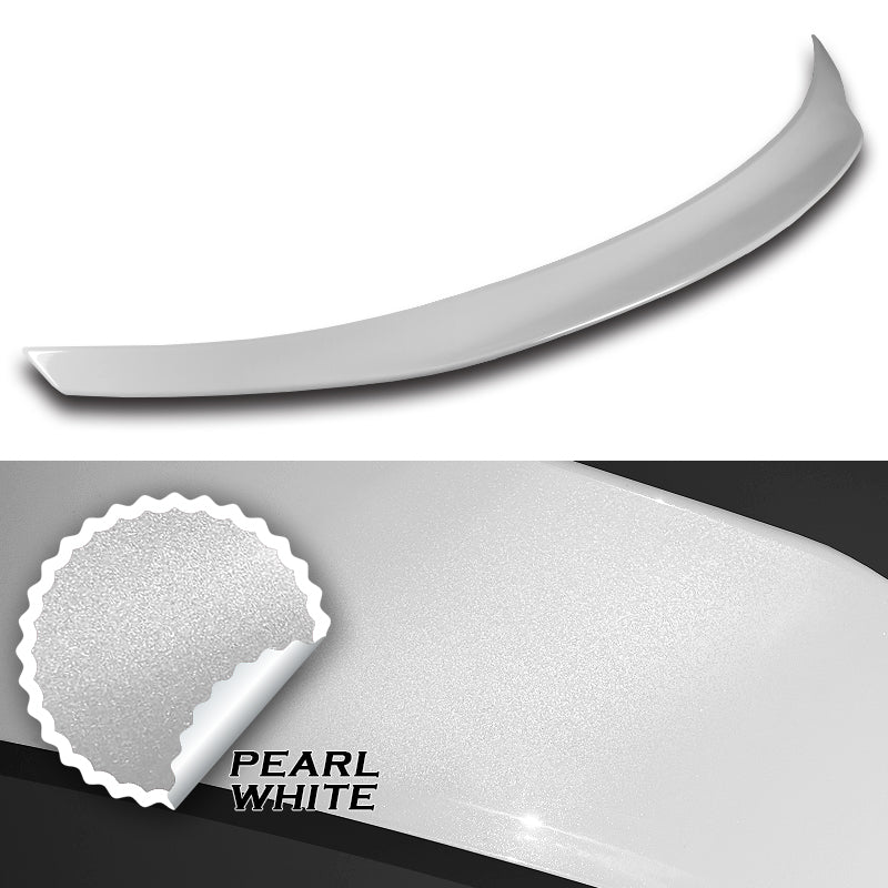 W-Power ABS B-Style Rear Trunk Lip Duckbill Spoiler Wing For 2015-2021 Mercedes-Benz C-Class W205 Sedan -Pearl White - Image 4