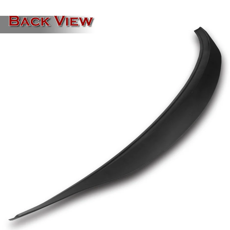 W-Power ABS B-Style Rear Trunk Lip Duckbill Spoiler Wing For 2015-2021 Mercedes-Benz C-Class W205 Sedan -Unpainted Matte Black - Image 2