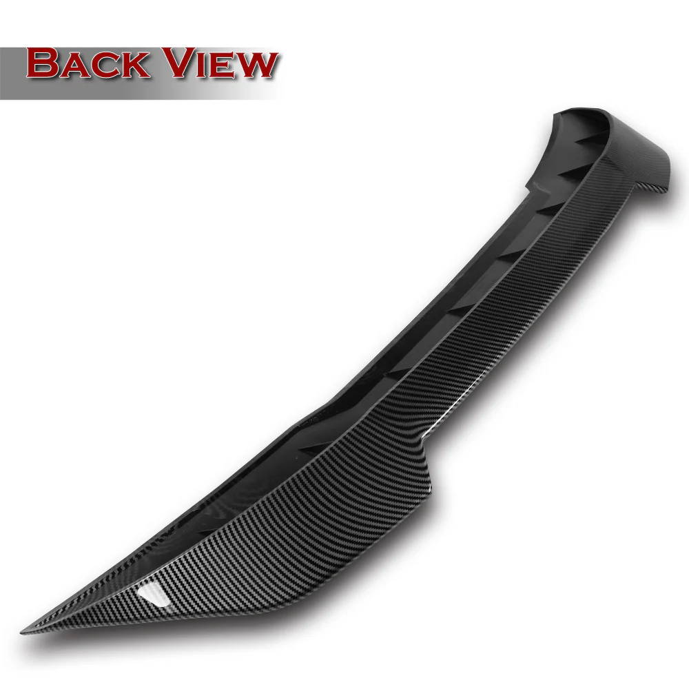 W-Power ABS F-Style Rear Trunk Lip Duckbill Spoiler Wing For 2021 - 2025 Lexus IS-Series -Carbon Fiber Look - Image 4