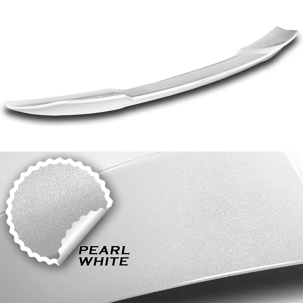 W-Power ABS F-Style Rear Trunk Lip Duckbill Spoiler Wing For 2021 - 2025 Lexus IS-Series -Pearl White - Image 2