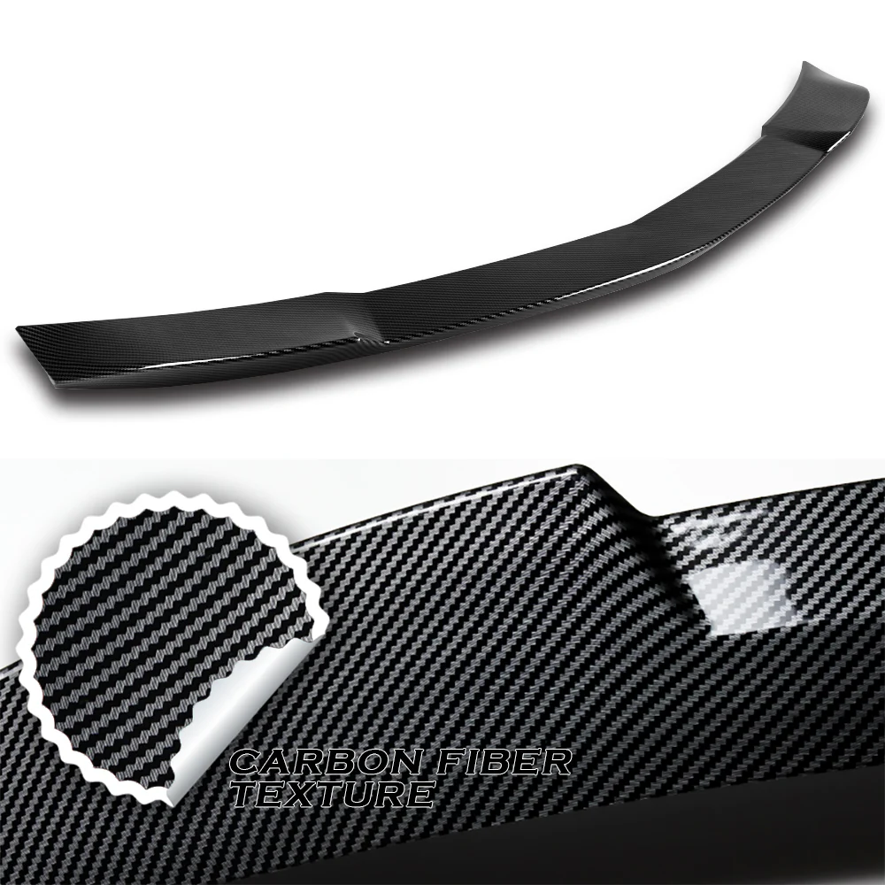 W-Power ABS OE-Style Rear Trunk Lip Duckbill Spoiler Wing For 2013 - 2017 Honda Accord 4-DR/Sedan -Carbon Fiber Look - Image 2