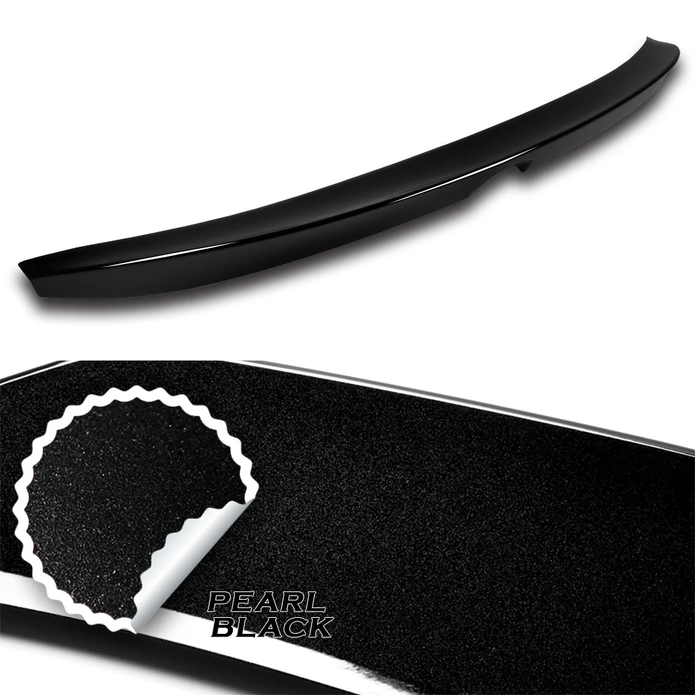 W-Power ABS OE-Style Rear Trunk Lip Duckbill Spoiler Wing For 2013 - 2017 Honda Accord 4-DR/Sedan -Pearl Black - Image 2