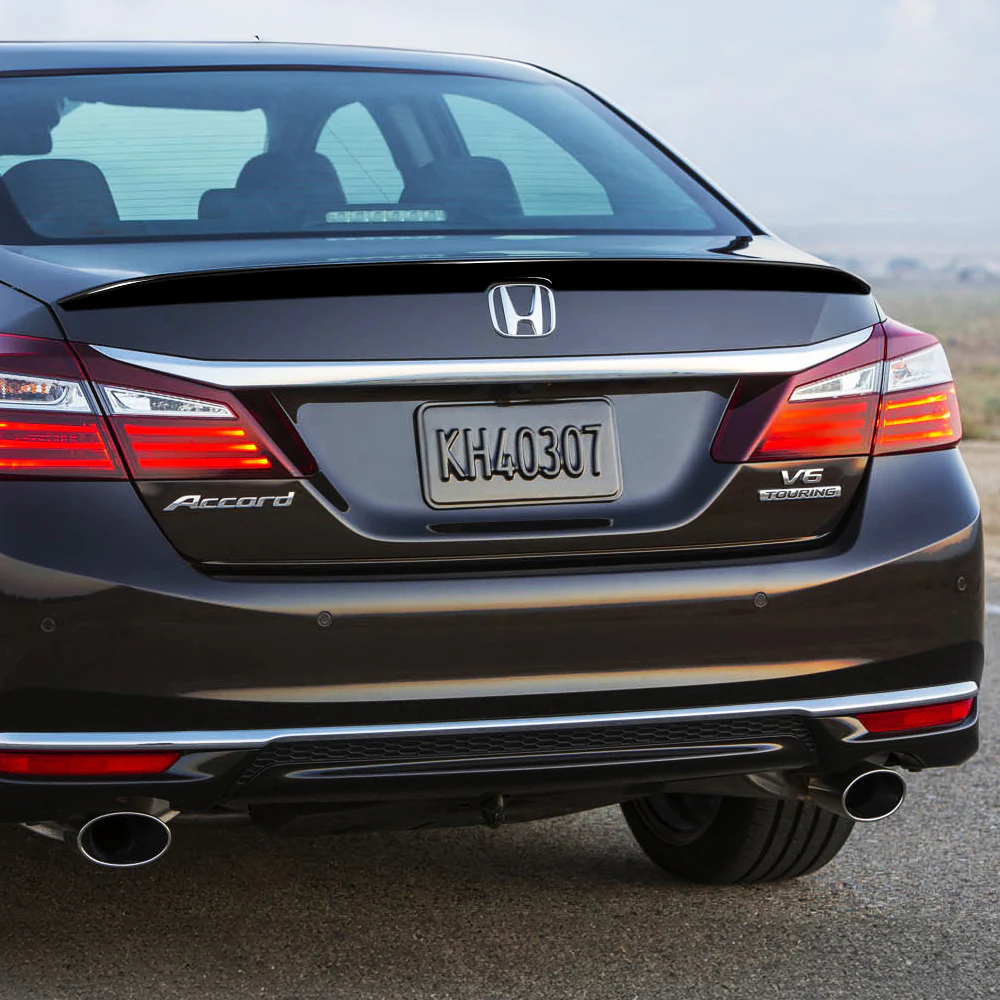 W-Power ABS OE-Style Rear Trunk Lip Duckbill Spoiler Wing For 2013 - 2017 Honda Accord 4-DR/Sedan -Pearl Black - Image 5