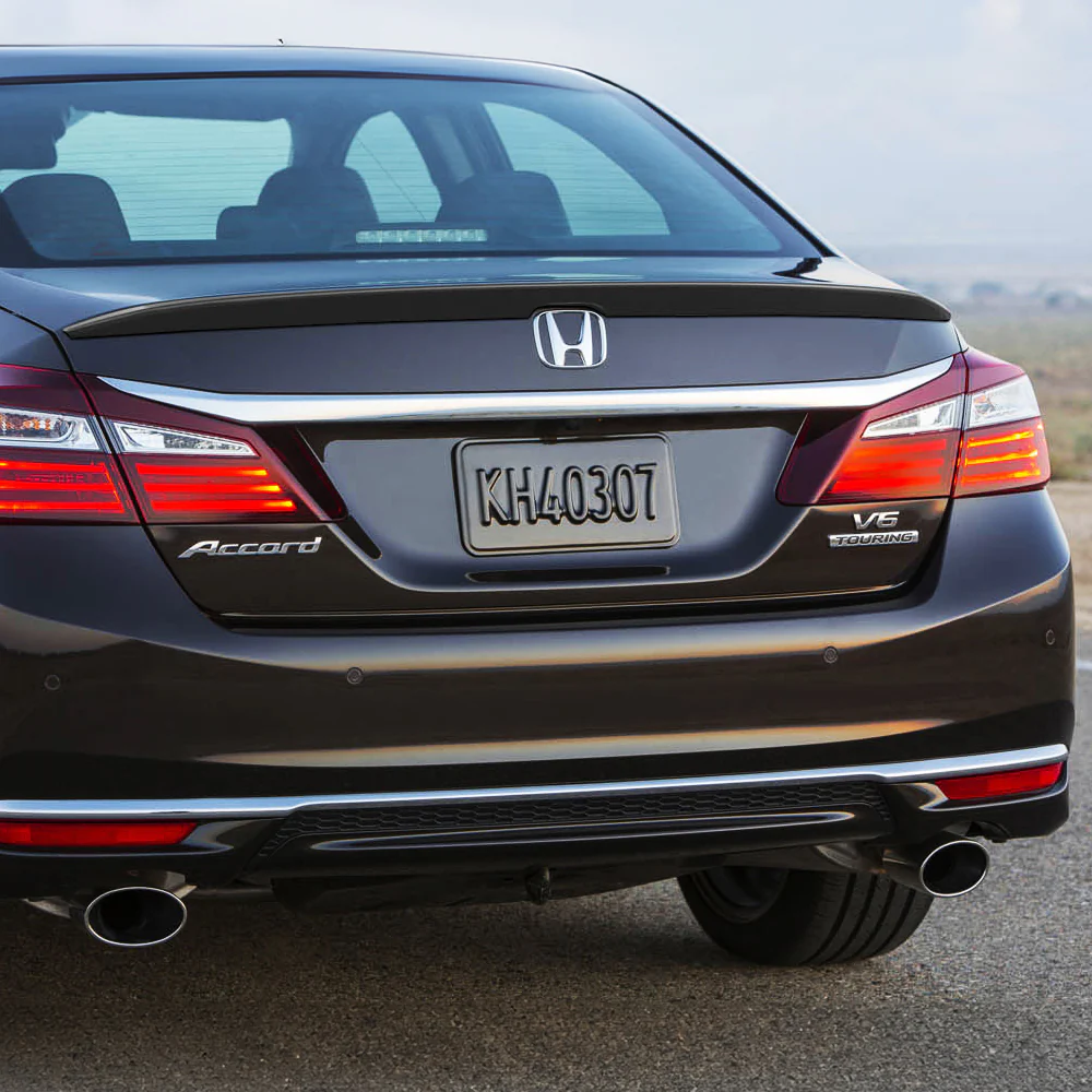 W-Power ABS OE-Style Rear Trunk Lip Duckbill Spoiler Wing For 2013 - 2017 Honda Accord 4-DR/Sedan -Unpainted Matte Black - Image 5