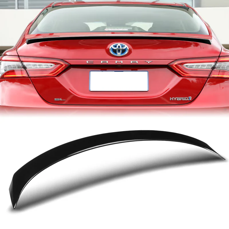 W-Power ABS OE-Style Rear Trunk Lip Duckbill Spoiler Wing For 2018-2024 Toyota Camry Sedan -Pearl Black - Image 5