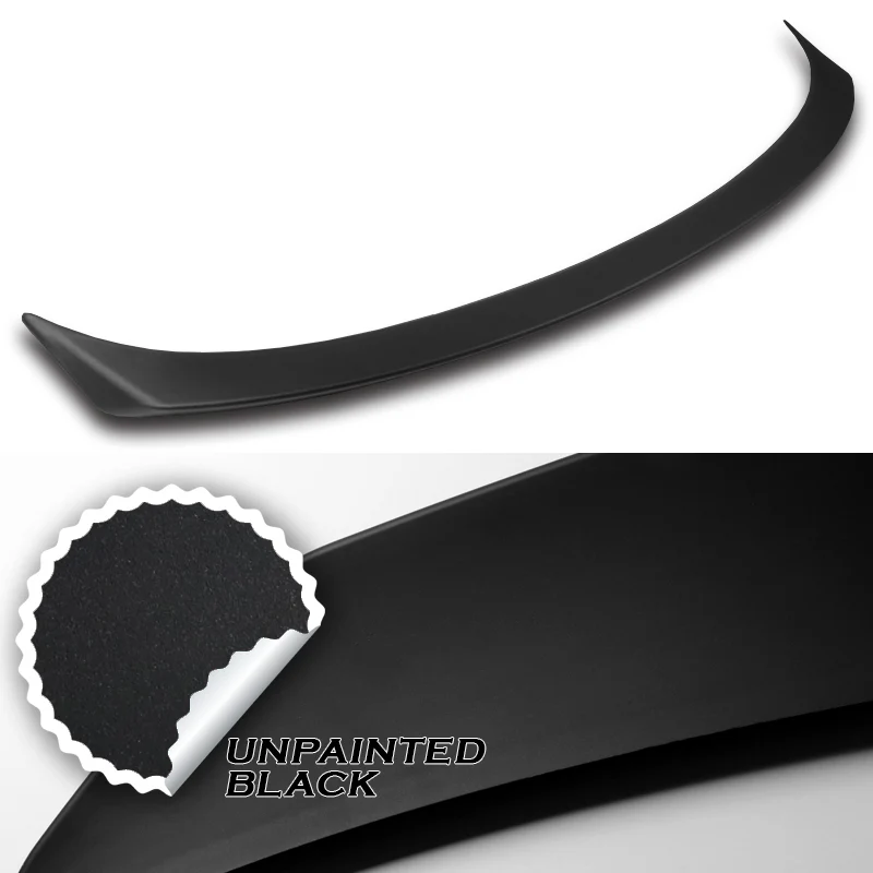 W-Power ABS OE-Style Rear Trunk Lip Duckbill Spoiler Wing For 2018-2024 Toyota Camry Sedan -Unpainted Matte Black - Image 3