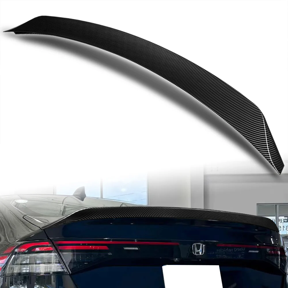 W-Power ABS OE-Style Rear Trunk Lip Duckbill Spoiler Wing For 2023 - 2026 Honda Accord 4DR/Sedan -Carbon Fiber Look - Image 5
