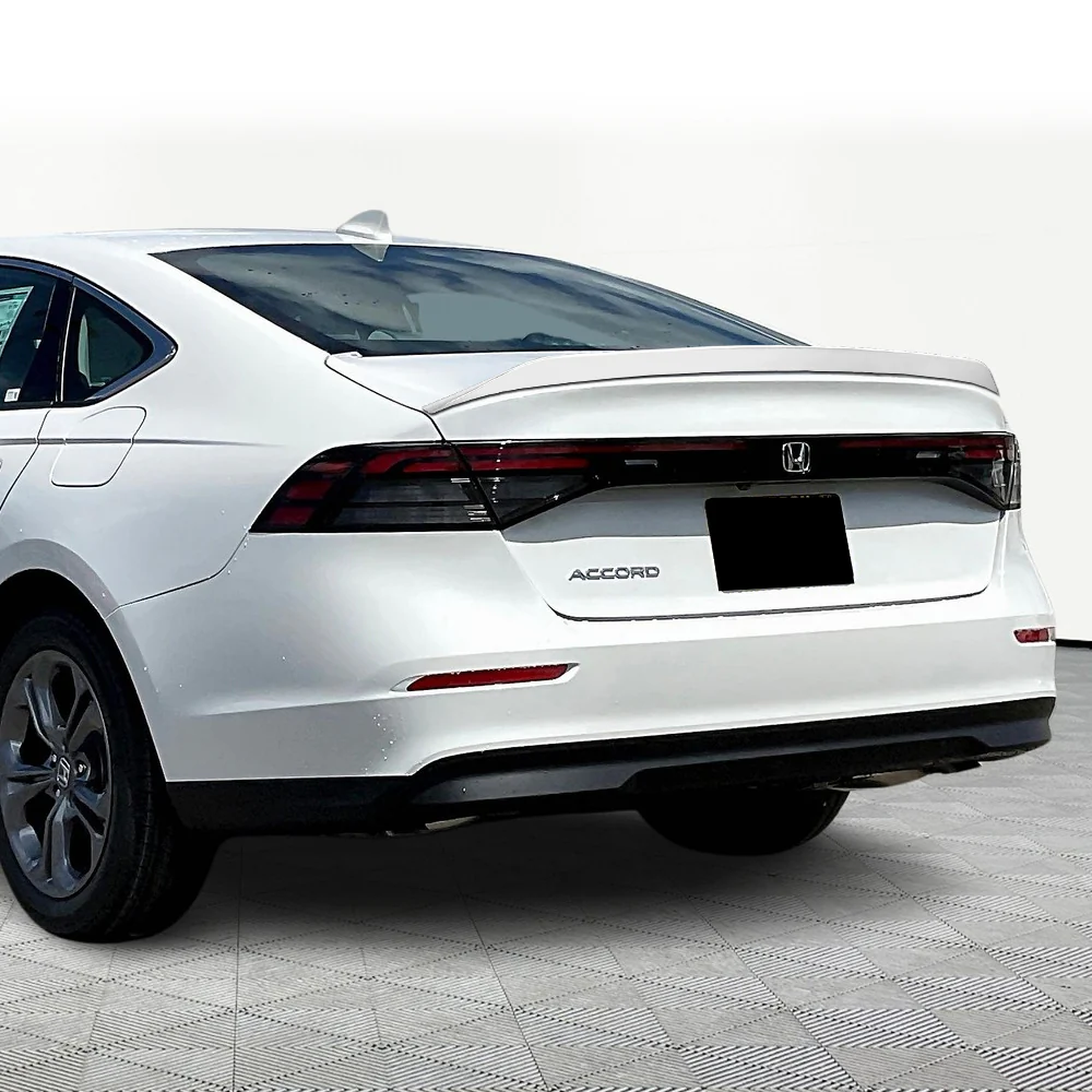 W-Power ABS OE-Style Rear Trunk Lip Duckbill Spoiler Wing For 2023 - 2026 Honda Accord 4DR/Sedan -Pearl White - Image 7