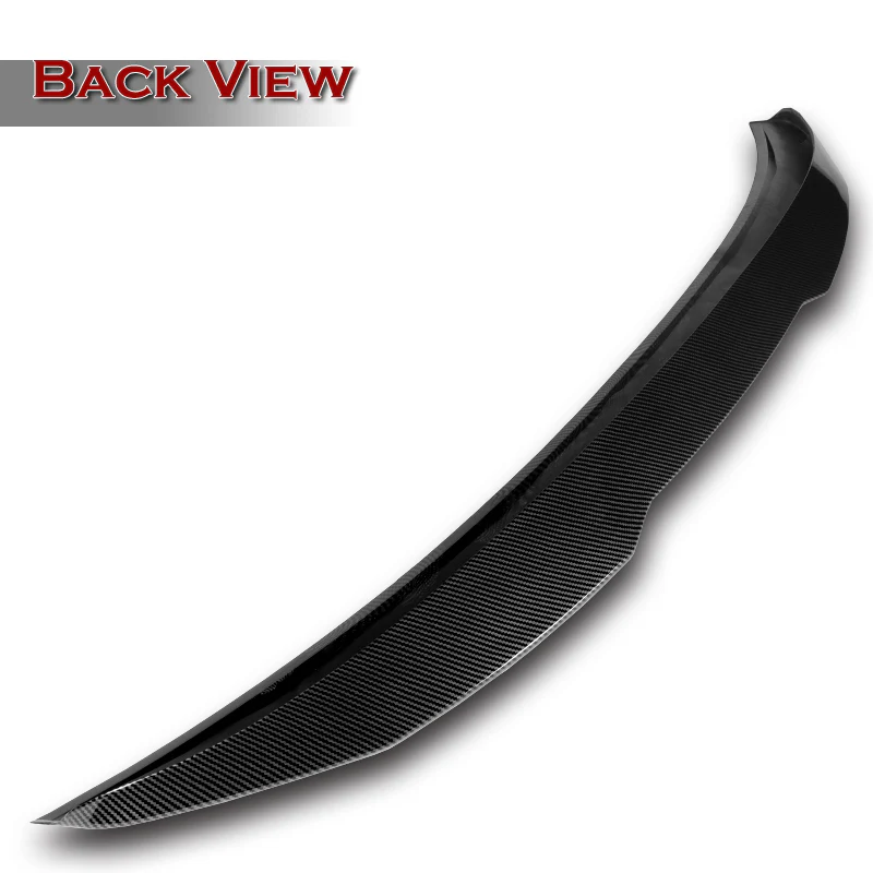 W-Power ABS PSM-Style Rear Trunk Lip Duckbill Spoiler Wing For 2007-2013 BMW 3-Series Coupe E92 -Carbon Fiber Look - Image 2