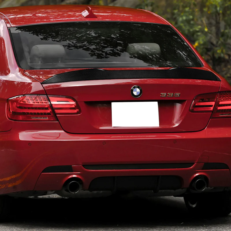W-Power ABS PSM-Style Rear Trunk Lip Duckbill Spoiler Wing For 2007-2013 BMW 3-Series Coupe E92 -Carbon Fiber Look - Image 7