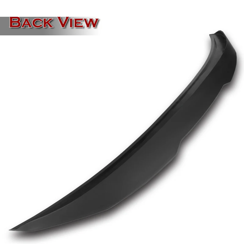 W-Power ABS PSM-Style Rear Trunk Lip Duckbill Spoiler Wing For 2007-2013 BMW 3-Series Coupe E92 -Unpainted Matte Black - Image 2