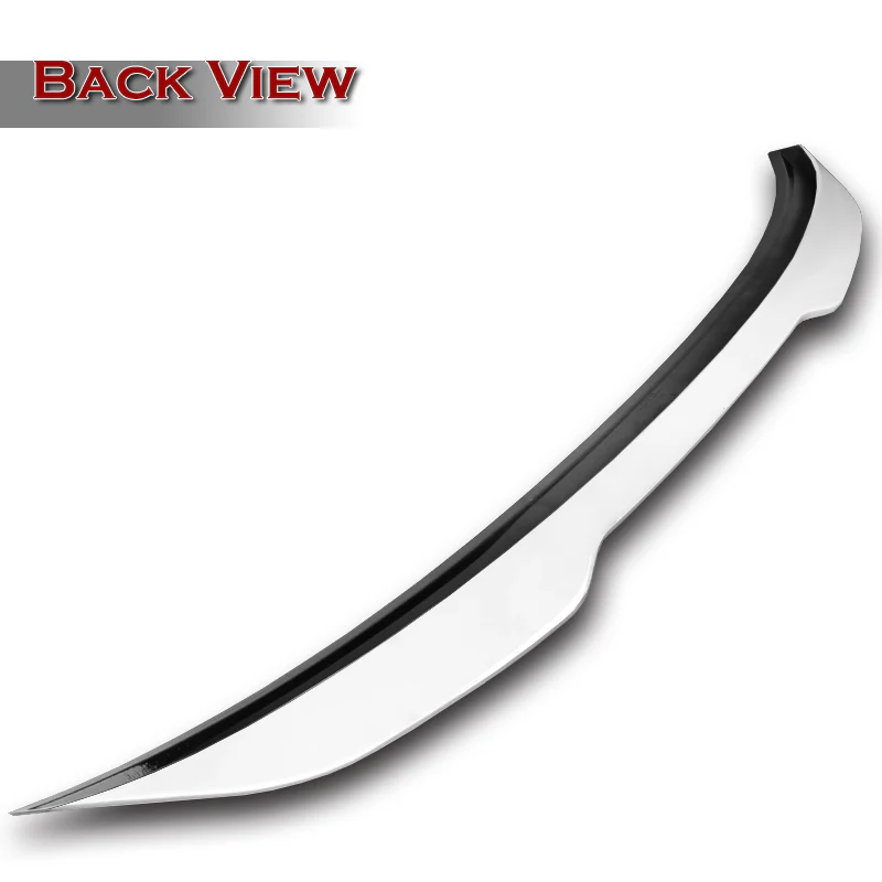 W-Power ABS PSM-Style Rear Trunk Lip Duckbill Spoiler Wing For 2011-2016 BMW 5-Series M5 / F10 / F18 Sedan -Pearl White - Image 2
