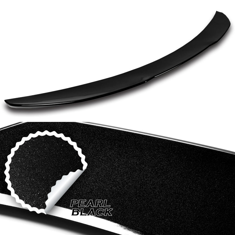 W-Power ABS PSM-Style Rear Trunk Lip Duckbill Spoiler Wing For 2015-2021 BMW 2-Series F23 Convertible -Pearl Black - Image 3