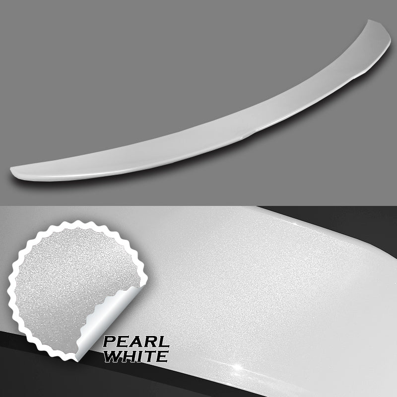 W-Power ABS PSM-Style Rear Trunk Lip Duckbill Spoiler Wing For 2015-2021 BMW 2-Series F23 Convertible -Pearl White - Image 3